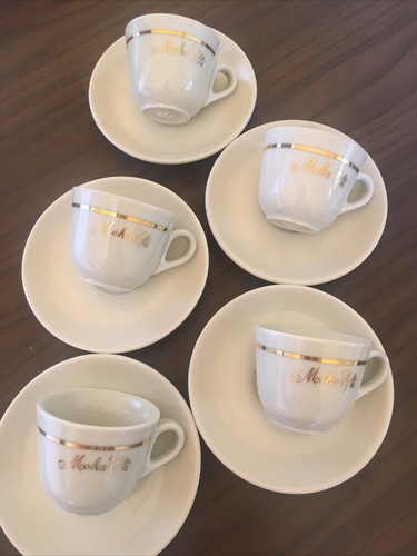 Tazze caffè con piattini - 5,